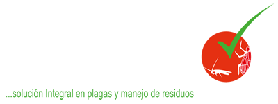 Logotipo blanco de Ageval Fumigación, empresa dedicada a la fumigación y control de plagas